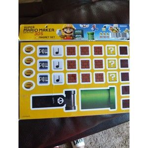 Super Mario Maker  3DS magnet. Mint, new. Collectible rare. Sealed
